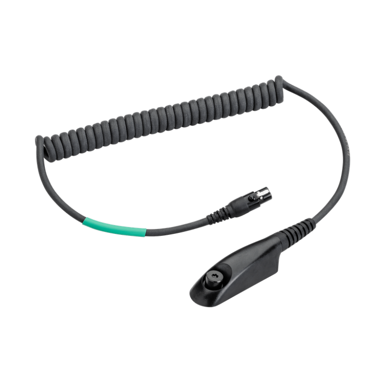 Câble Spiralé 3M Peltor FLX2-36 Pour Casque CH-3 - Compatible Radio Kenwood 2 Broches - Noir